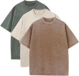 3 Pcs Oversized T shirts for Women Casual Vintage Baggy Boxy Short Sleeve Cotton Tee Shirts Loose Fitting Tops