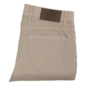 5-Pocket Linen and Cotton Blend Trouser