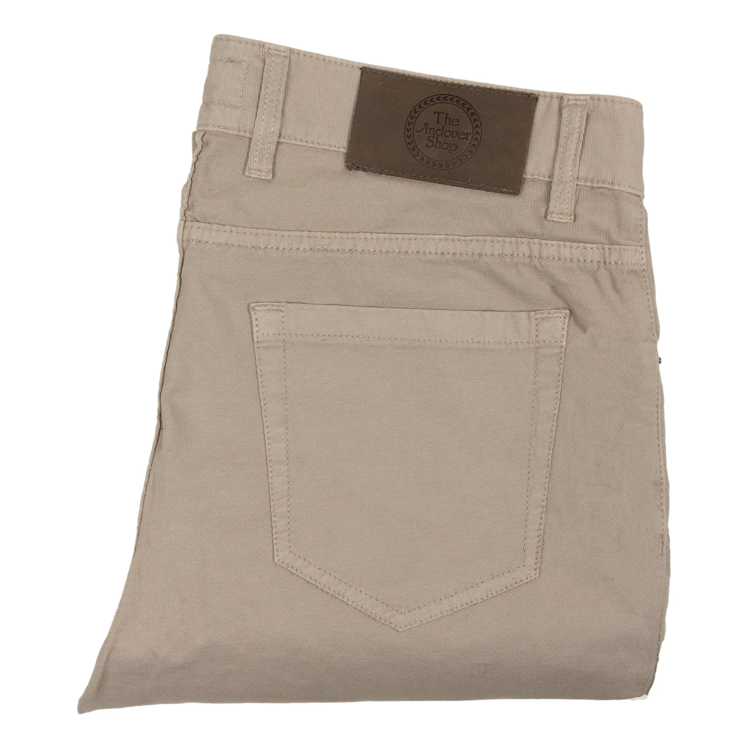 5-Pocket Linen and Cotton Blend Trouser