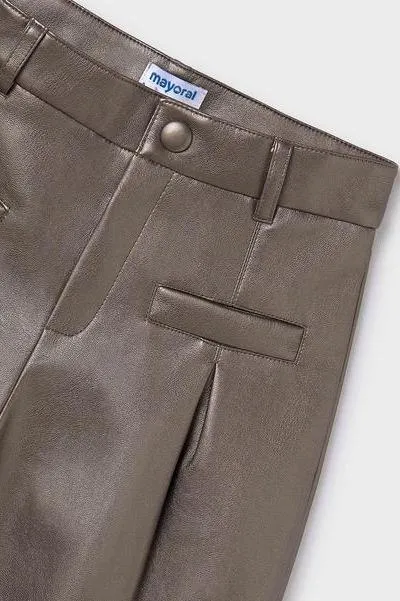Copper Pleather Shorts