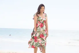 Cora Spearman Hawaii WOMENS ROYAL HAWAIIAN Handkerchief Dress