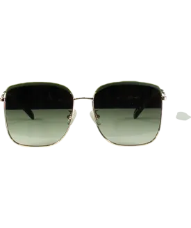 COVRY Green Alya Aviator Sunglasses One Size