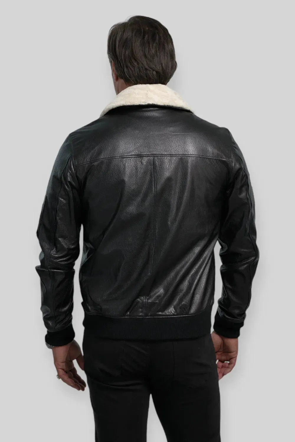 Davide Aviator Leather Jacket