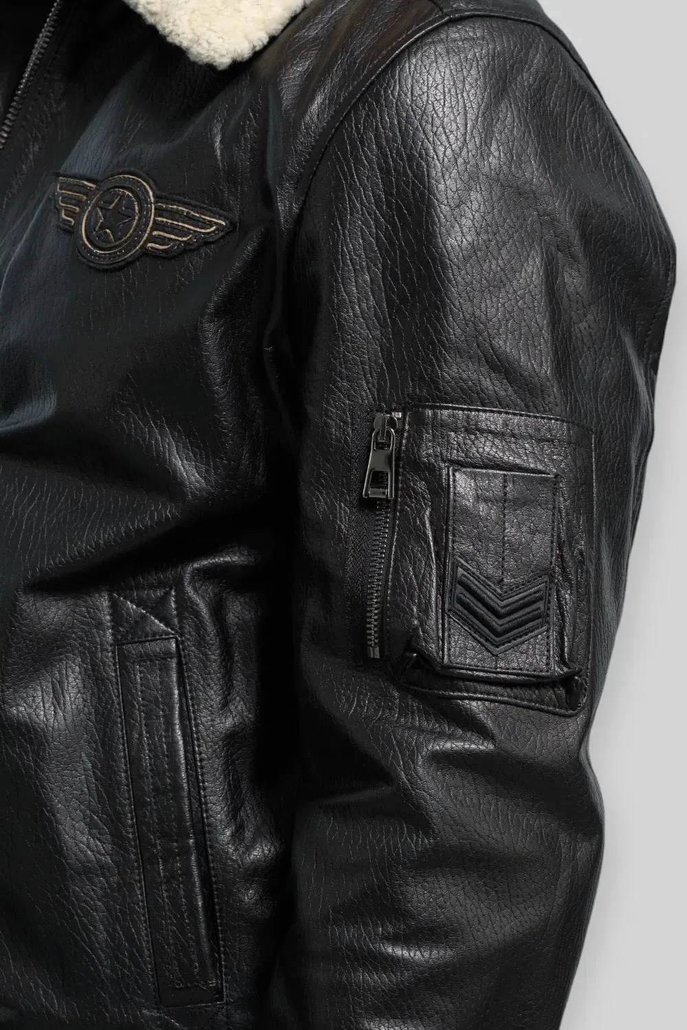 Davide Aviator Leather Jacket