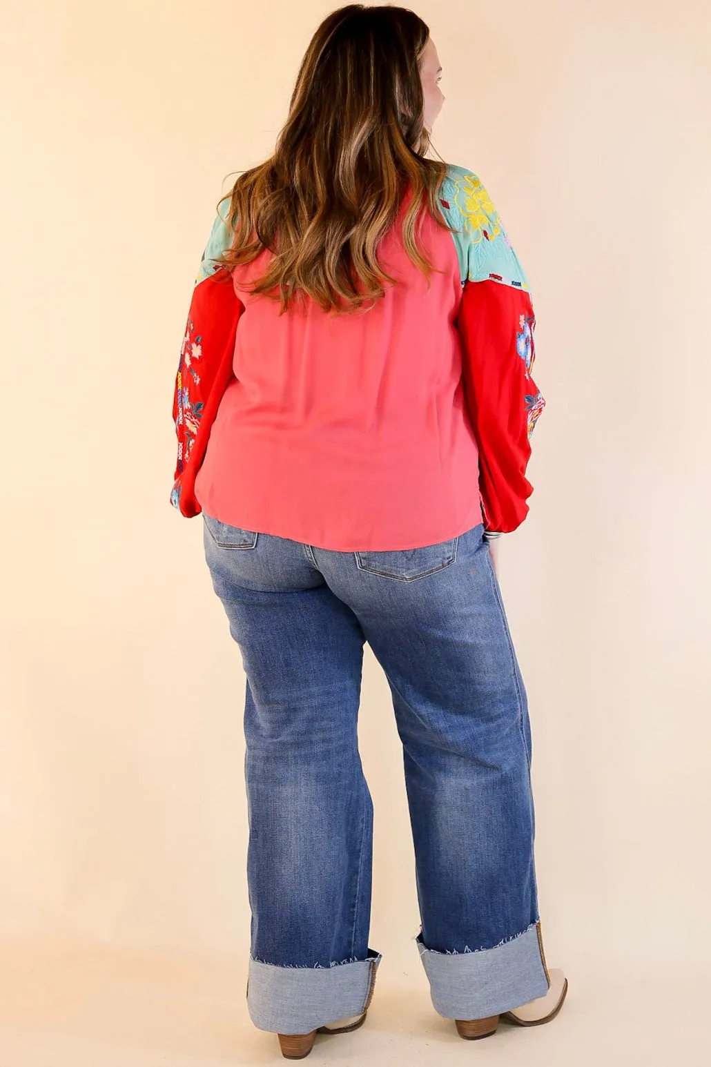 Fiesta Flair Multicolored Long Sleeve Top