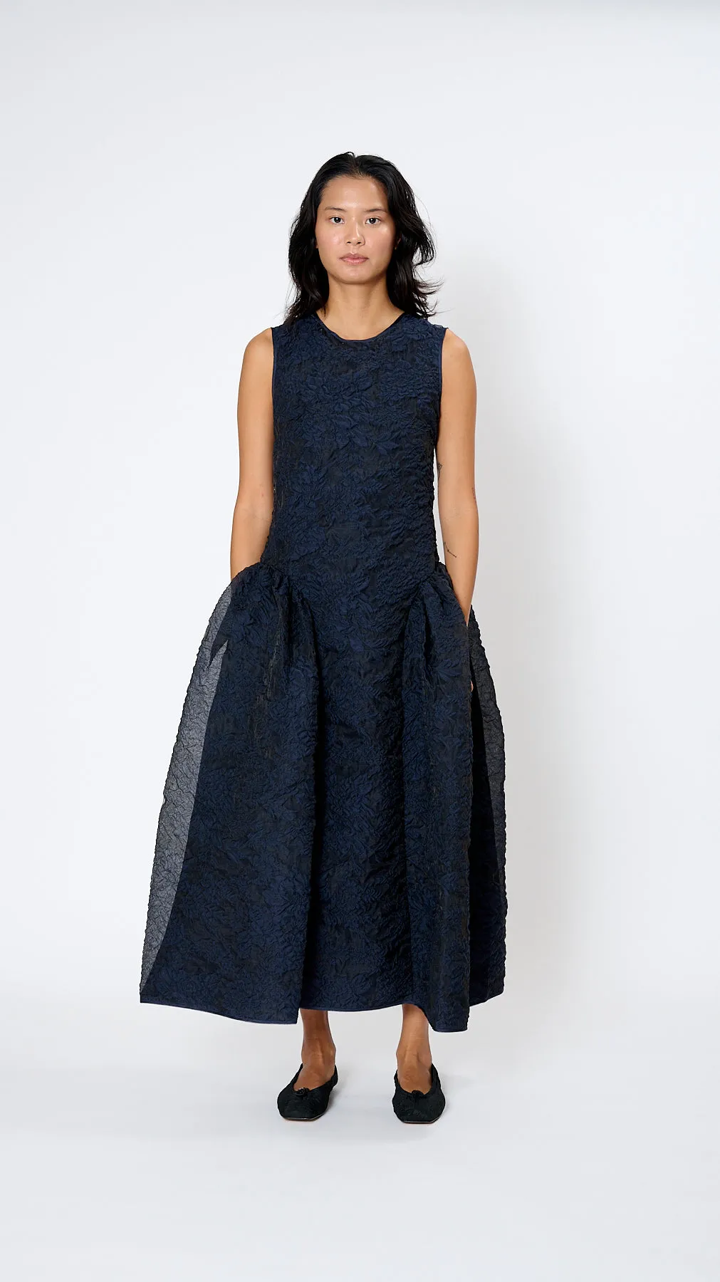 Gine Dress in Navy