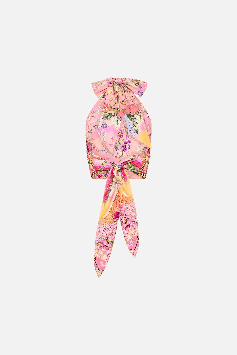 HALTER TIE BACK TOP TOTALLY OZMOPOLITAN