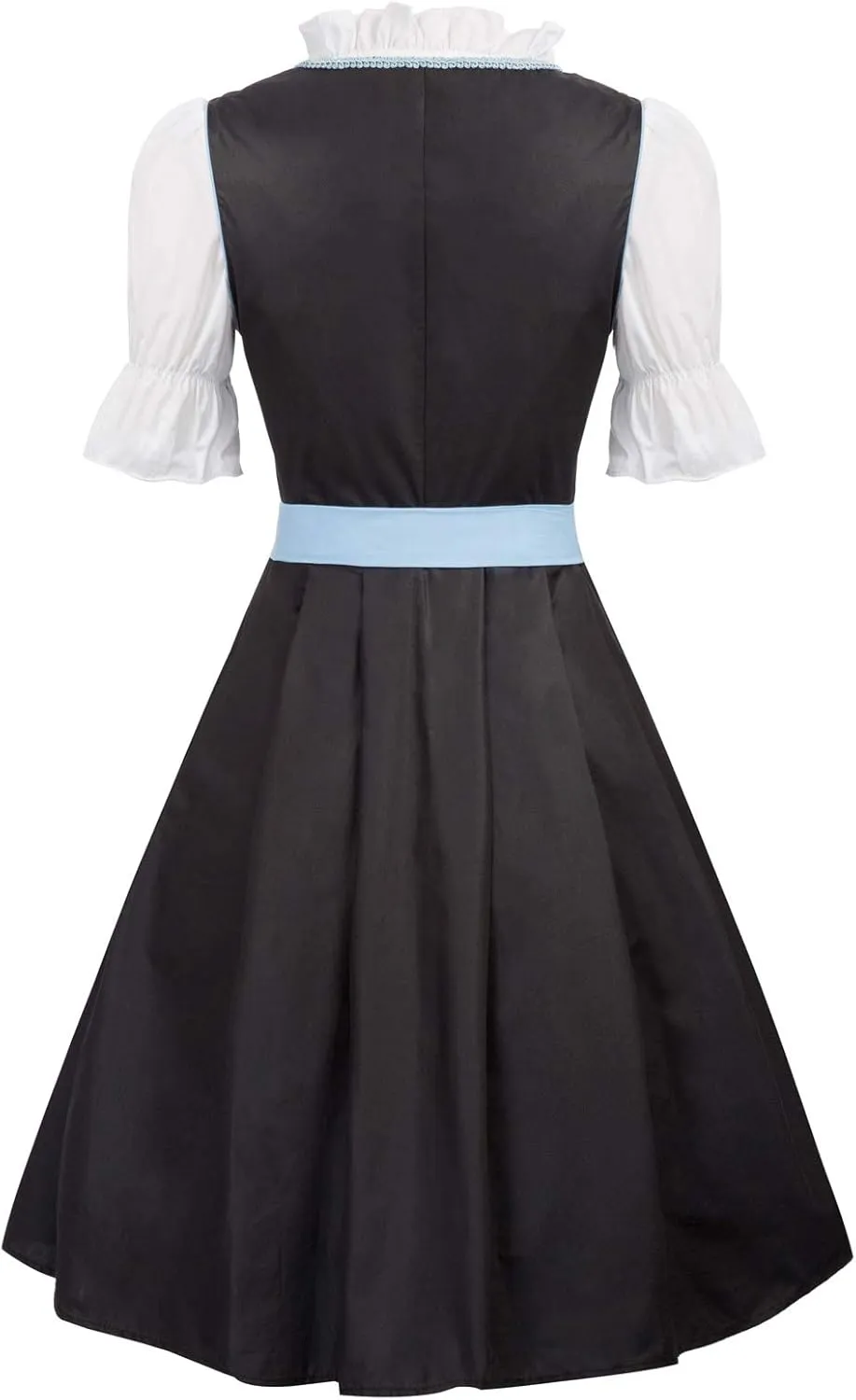 JASAMBAC Women's German Dirndl Dress Costumes 3 Pieces for Oktoberfest Carnival