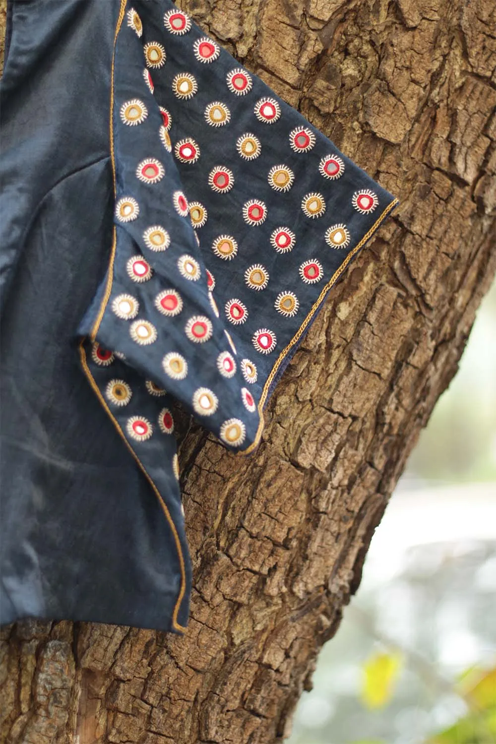 Kutch Mirrorwork Blouse |  Blue
