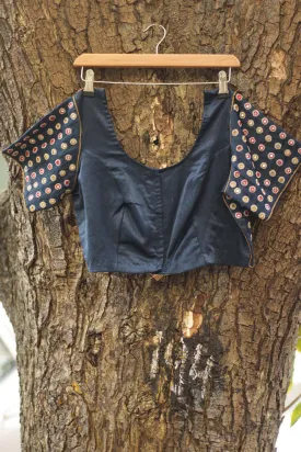 Kutch Mirrorwork Blouse |  Blue