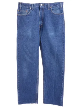 Label Straight Leg Cropped Jeans
