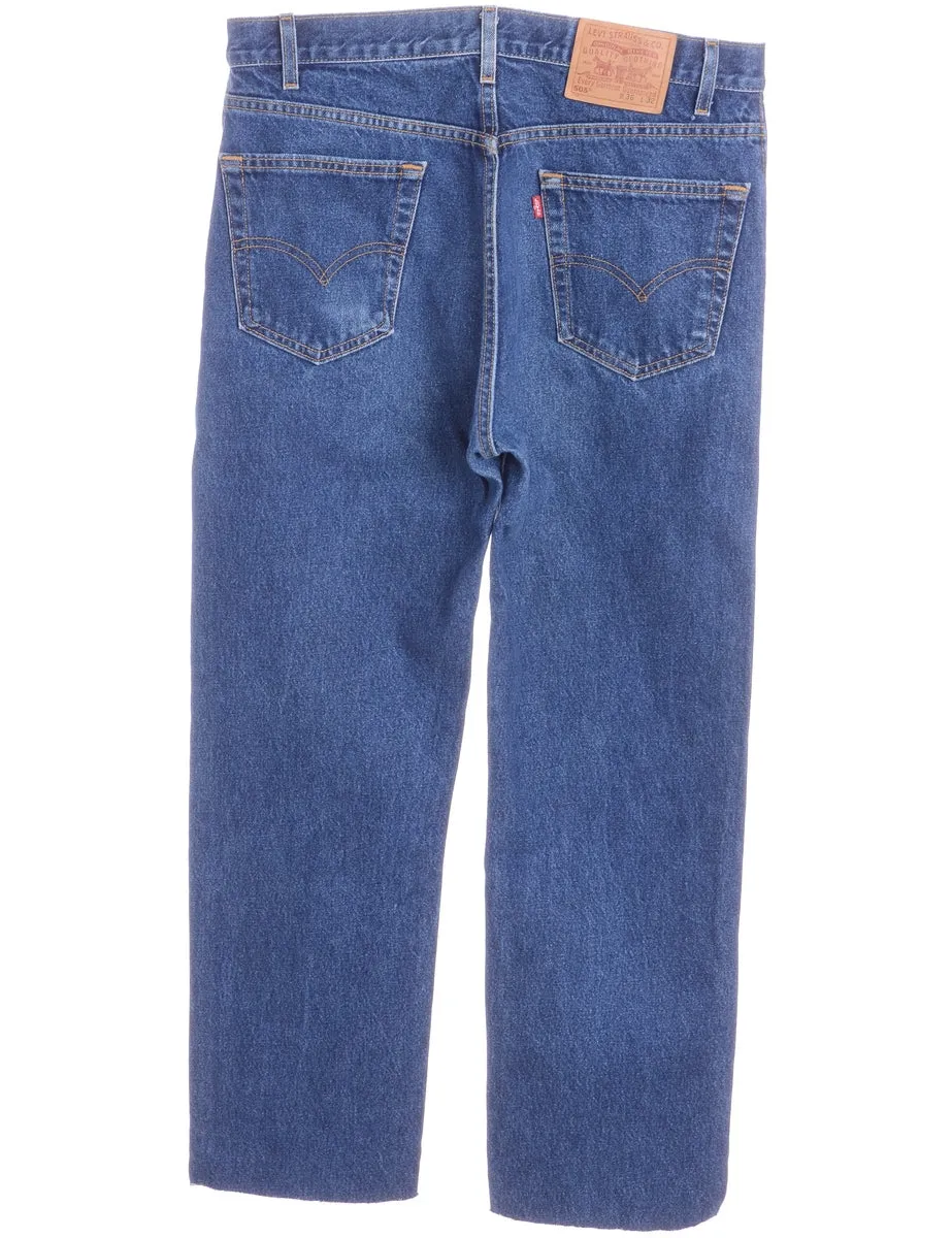 Label Straight Leg Cropped Jeans