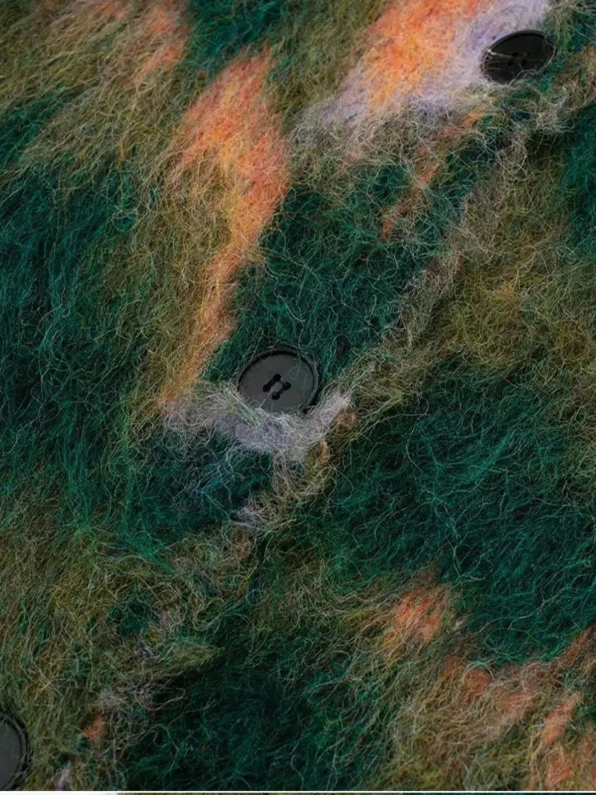 Landscape Abstract Fluffy Cardigan