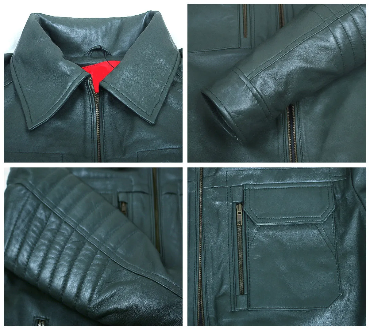 Leather Jackets Hub Mens Genuine Lambskin Leather Jacket (Black, Regal Jacket) - 1501483