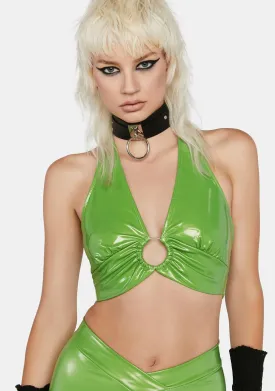 Lime In The Mood Halter Top