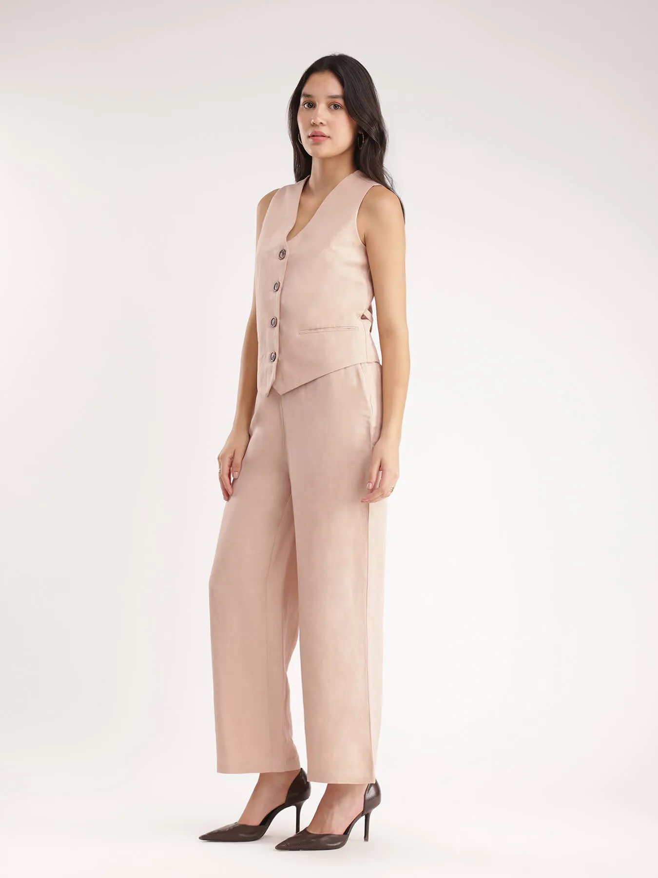 Linen Co-ord Set - Beige