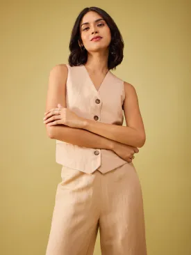 Linen Co-ord Set - Beige