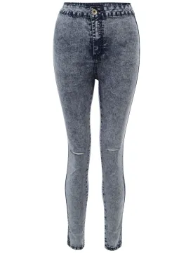 Marissa acid wash high waisted skinny jeans