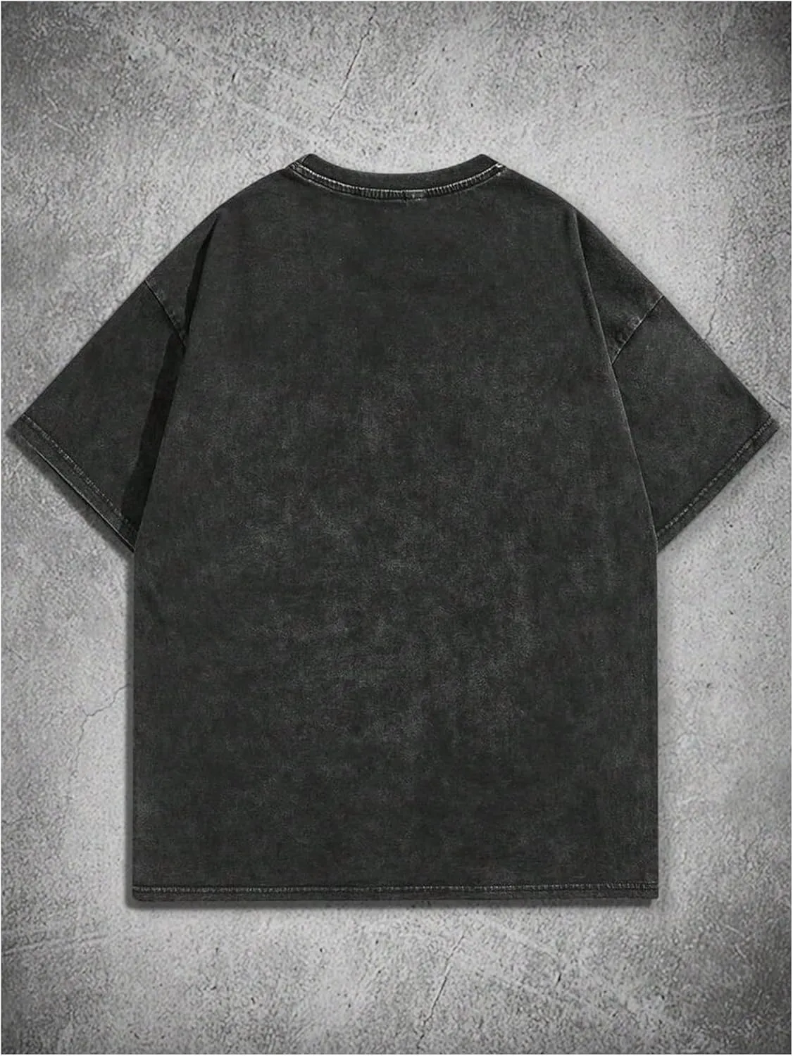 Men's Graphic Oversized Short Sleeve Tee Shirt Y2K Vintage Cool Acid Wash Streetwear T-Shirts