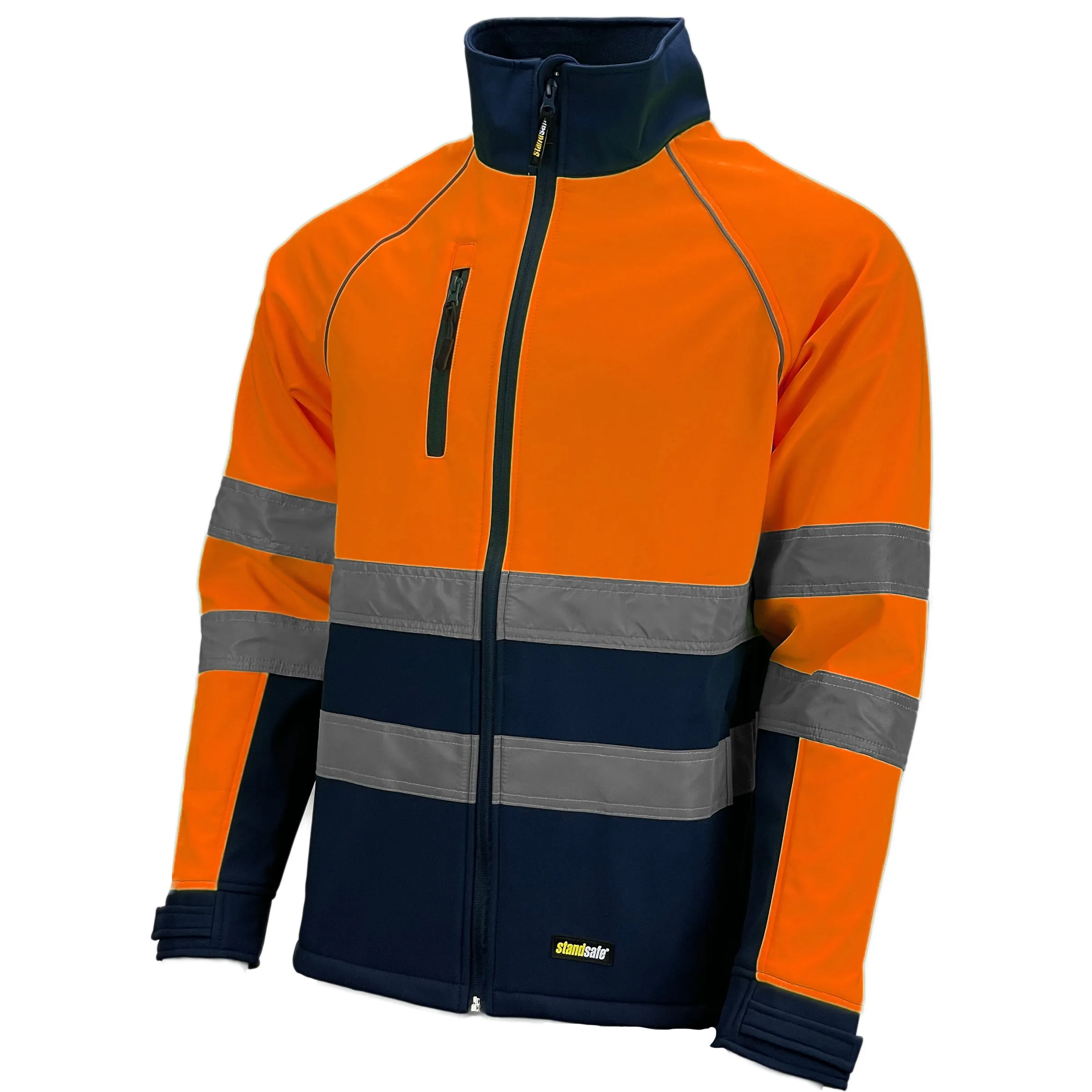 Mens Hi Vis Weatherproof SoftShell Jacket