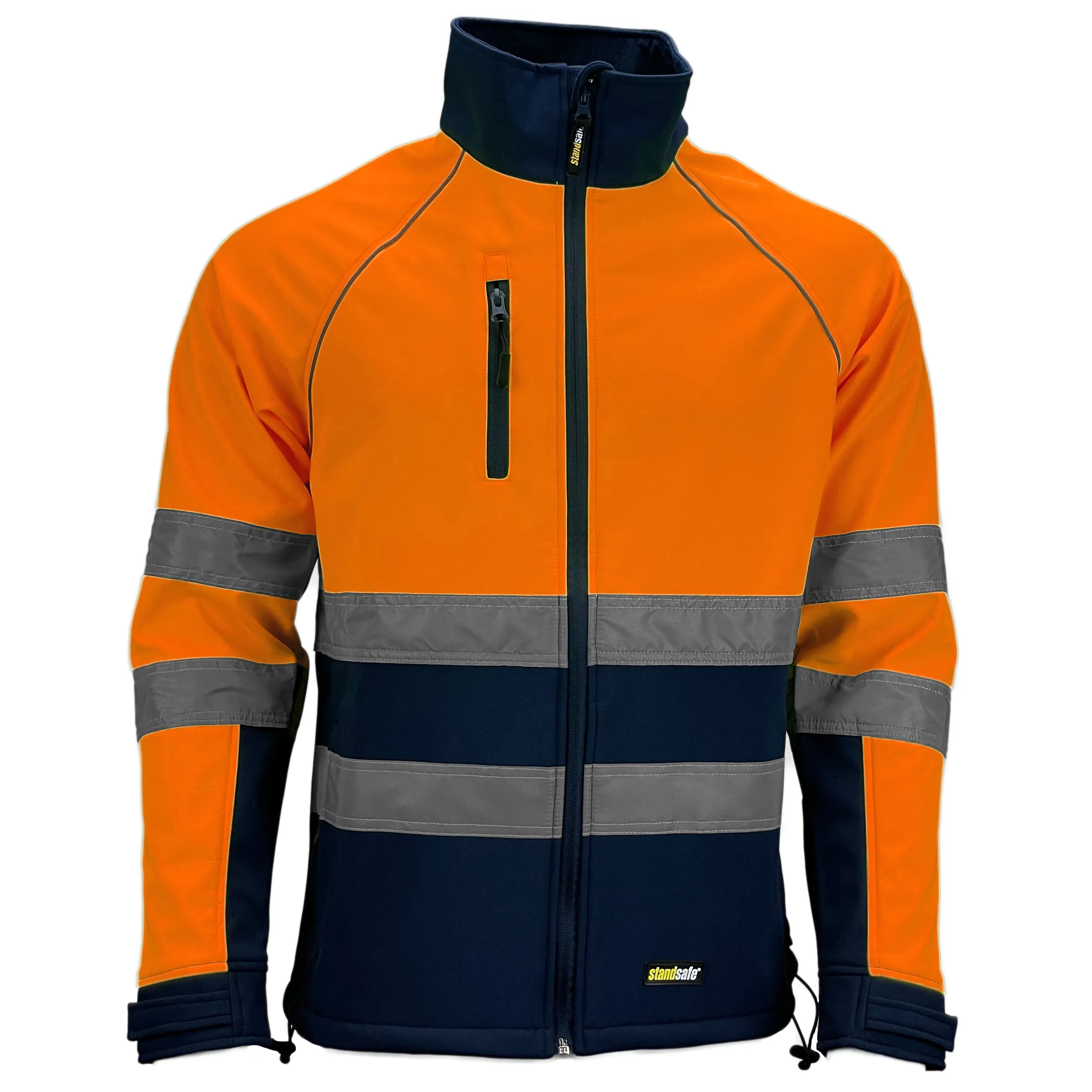 Mens Hi Vis Weatherproof SoftShell Jacket