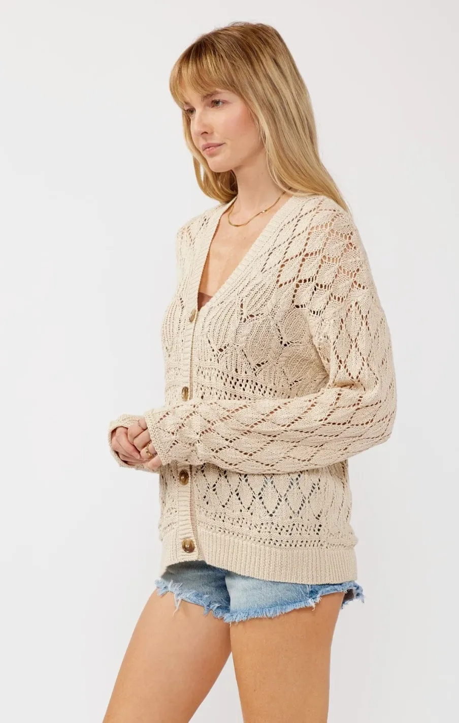 Out and About Pointelle Cardigan