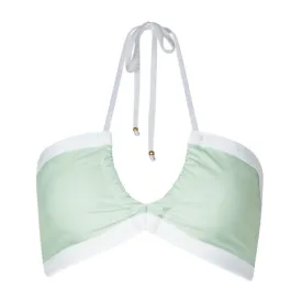 Pastel Green Alicia Halter Bikini Top