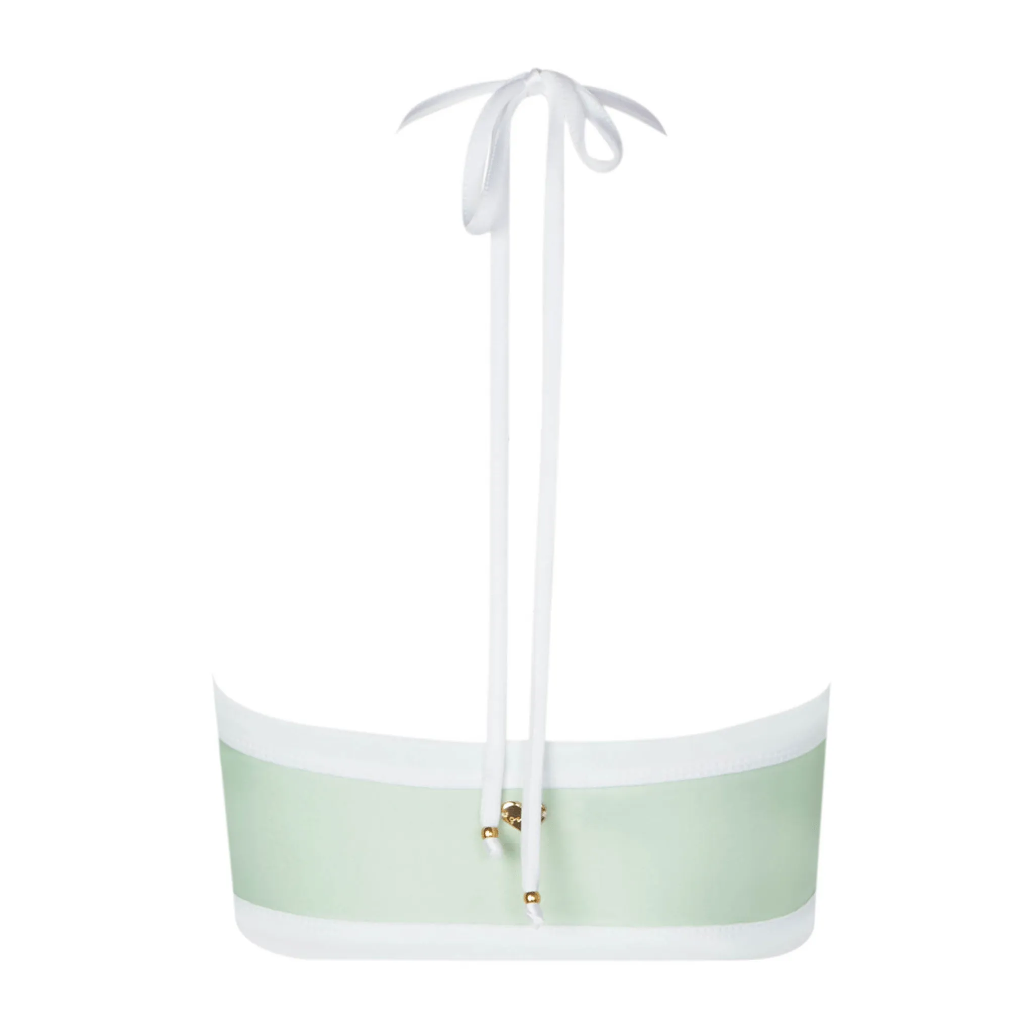 Pastel Green Alicia Halter Bikini Top