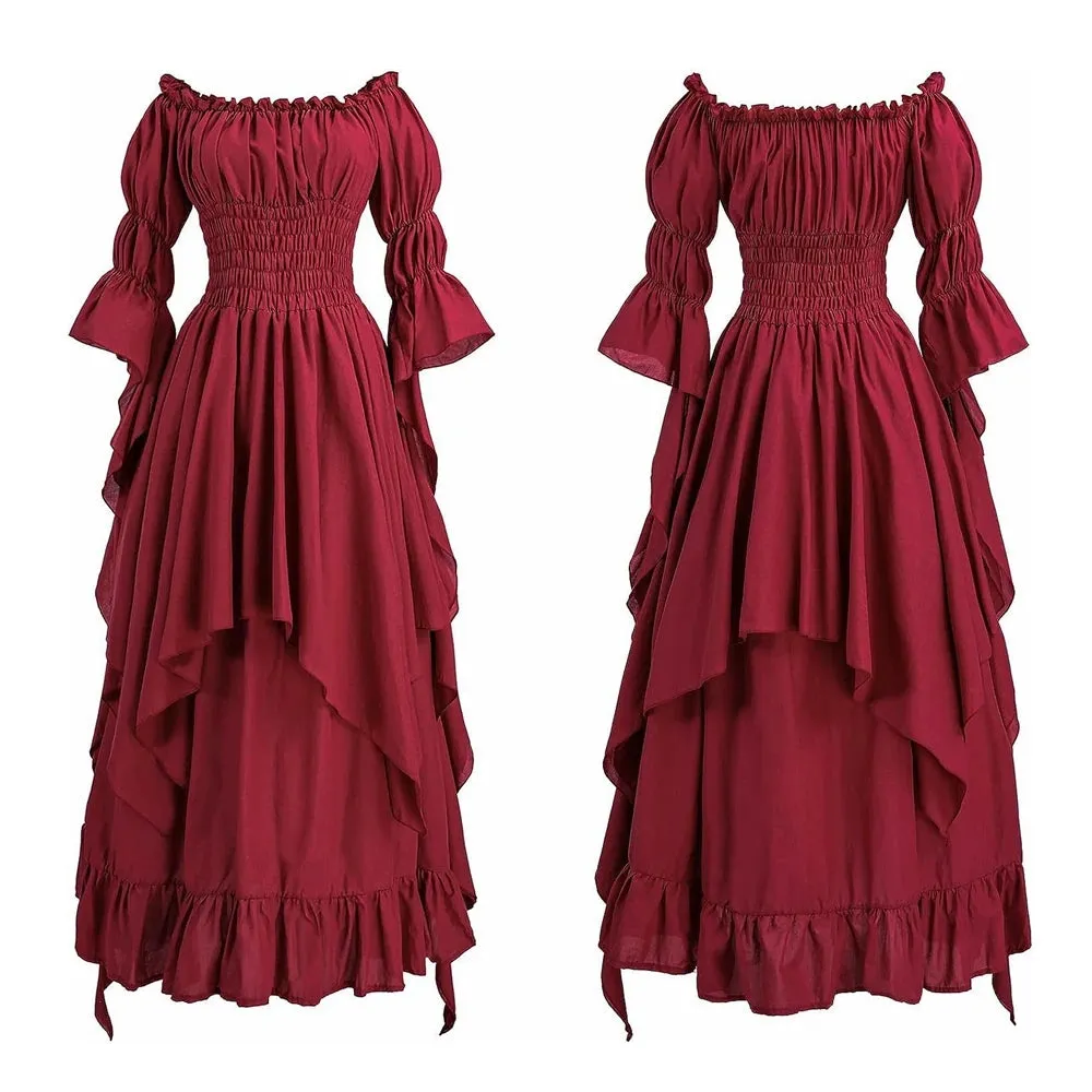 Pirate Corset Dress Medieval Renaissance Handkerchief Dresses
