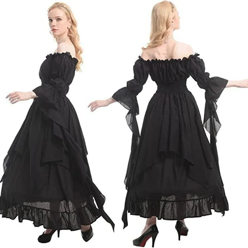 Pirate Corset Dress Medieval Renaissance Handkerchief Dresses