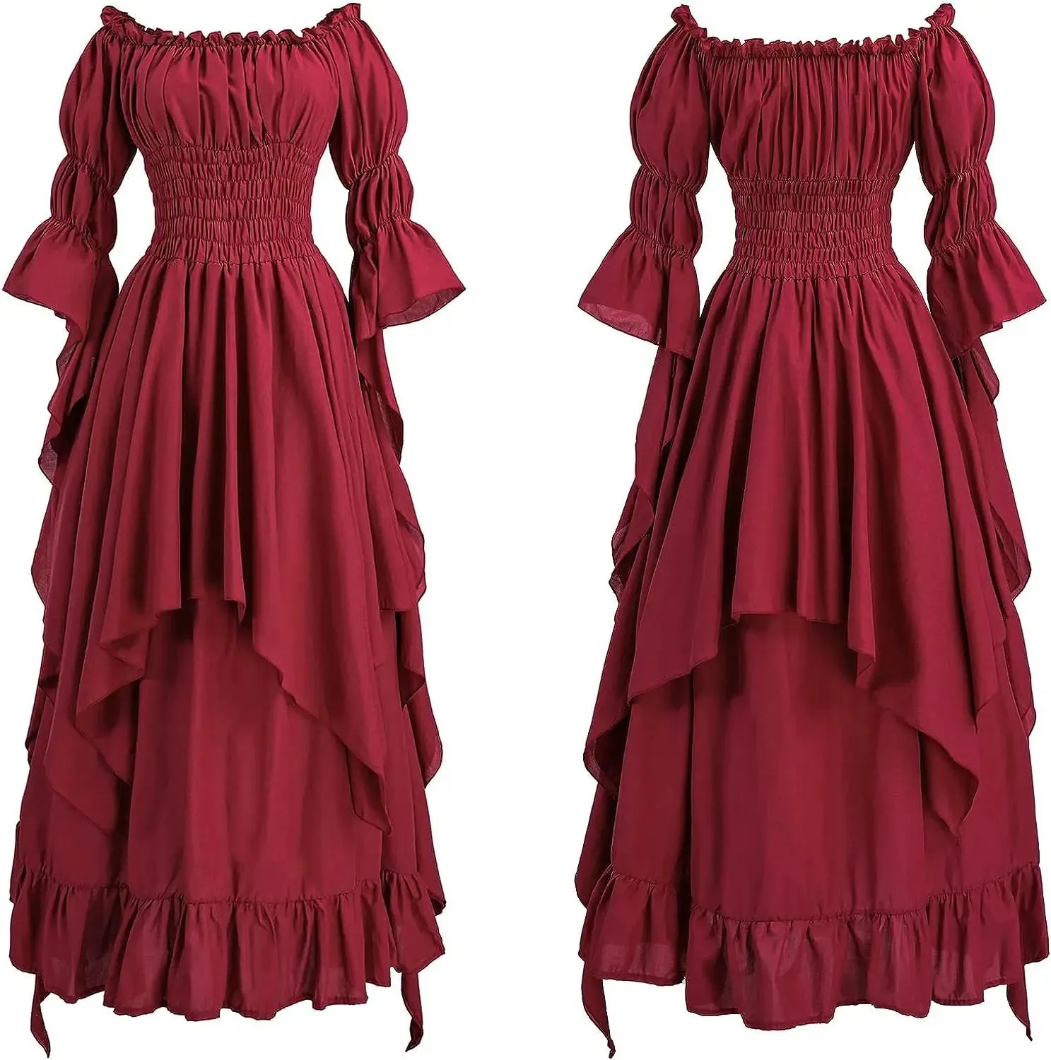 Pirate Corset Dress Medieval Renaissance Handkerchief Dresses