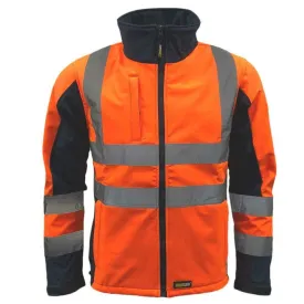 Standsafe HV018 Reflective High Visibility Hi Vis Viz Work Soft Shell Jacket  S-5XL