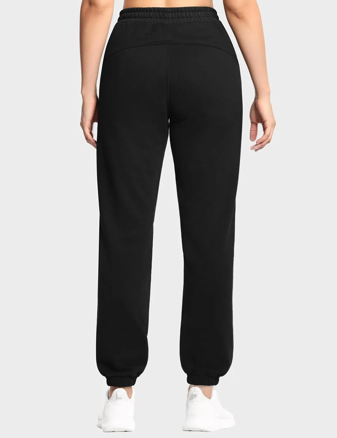 THE GYM PEOPLE Women's Fleece Sweatpants Warm Workout Joggers Pants with Pockets