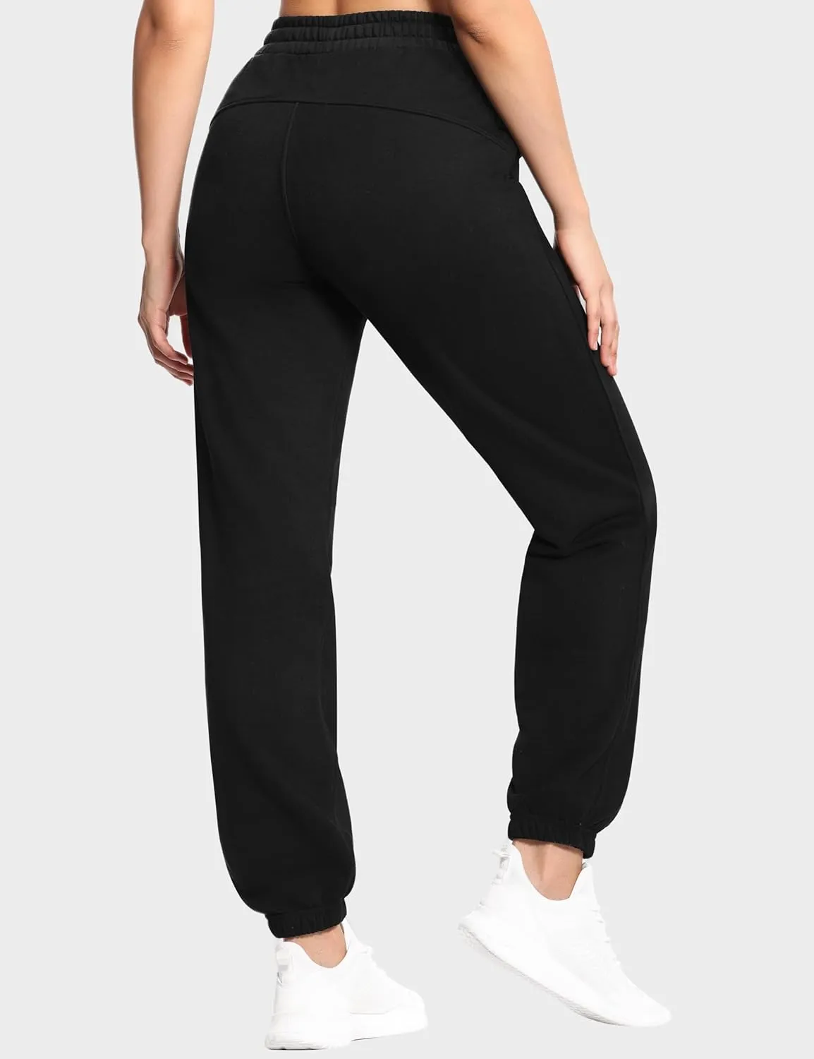 THE GYM PEOPLE Women's Fleece Sweatpants Warm Workout Joggers Pants with Pockets