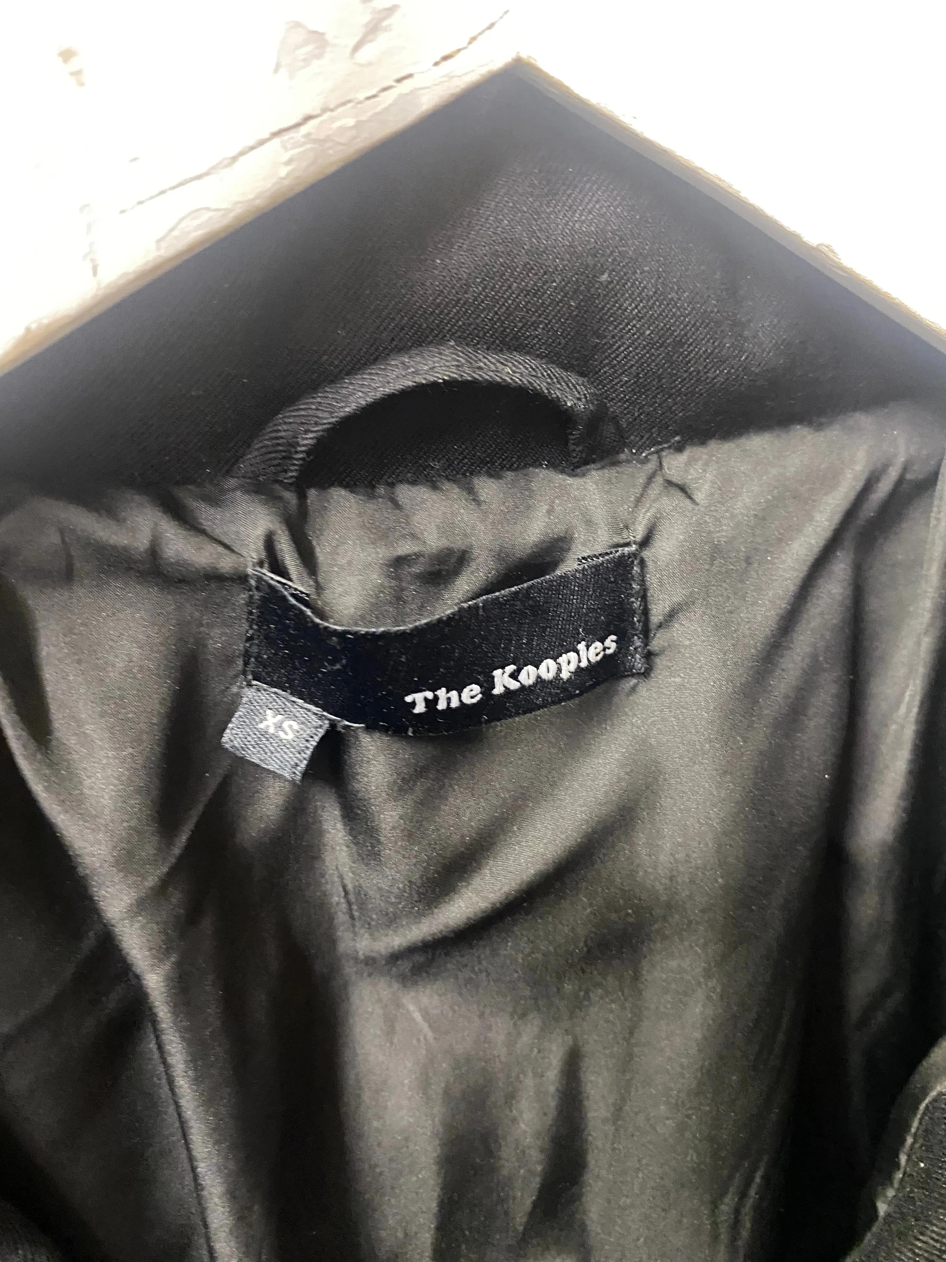 The Kooples Black Down Filled Coat Western Style Yoke Detail XS