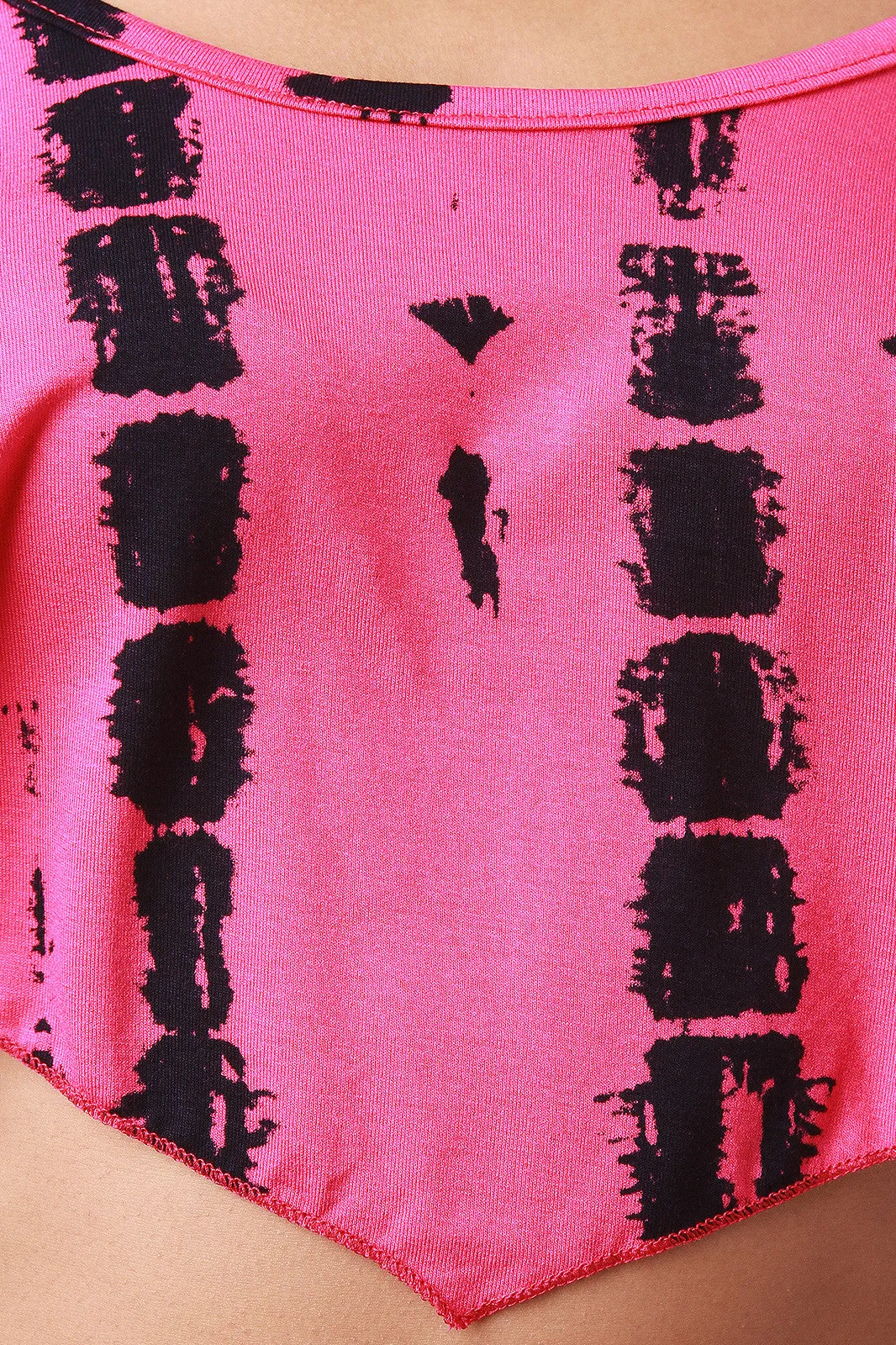 Tie Dye Handkerchief Crop Top