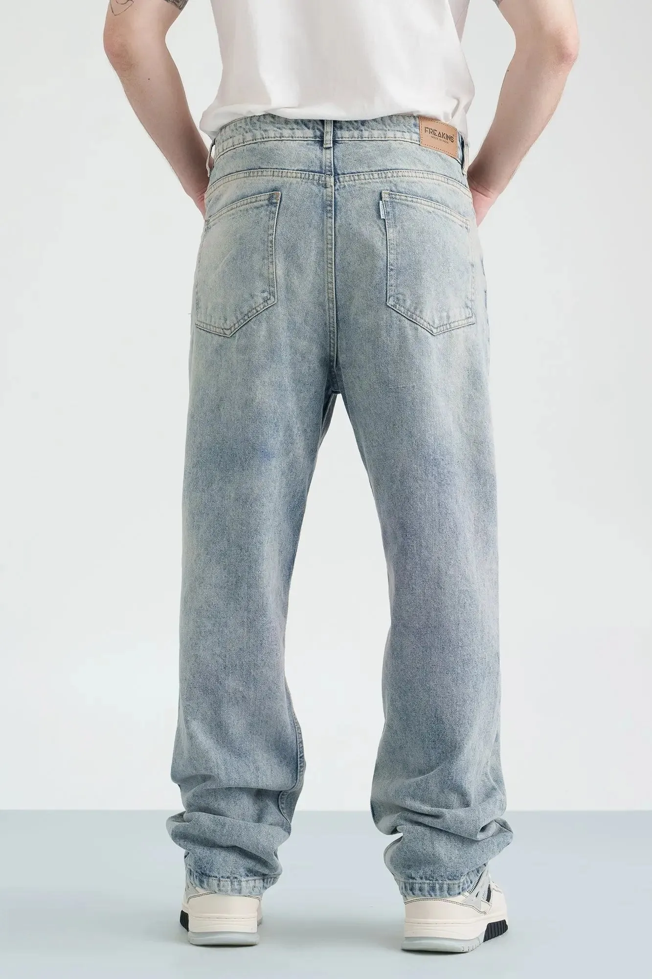 Urban Fade Men's Baggy Straight Jeans