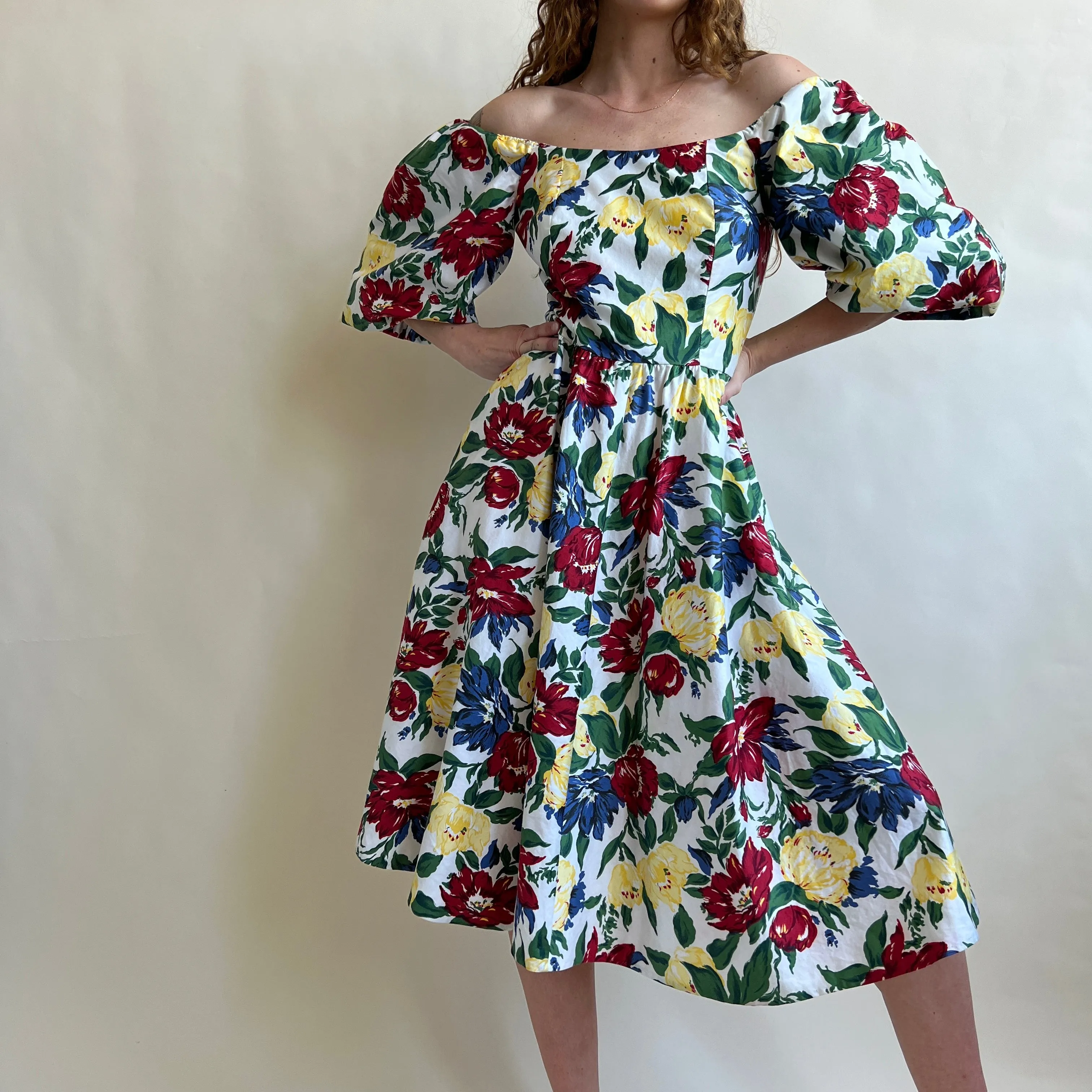 Vintage garden party dress