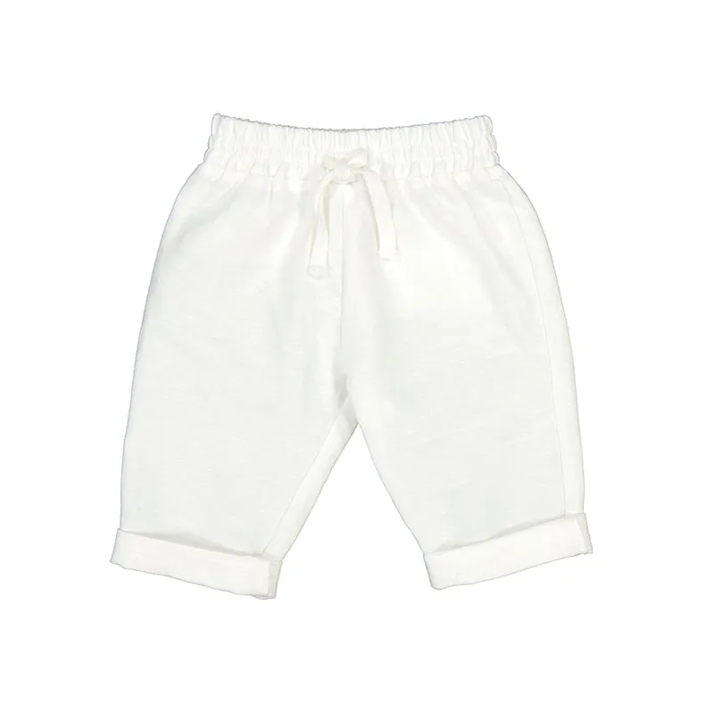 White Linen Long Trouser