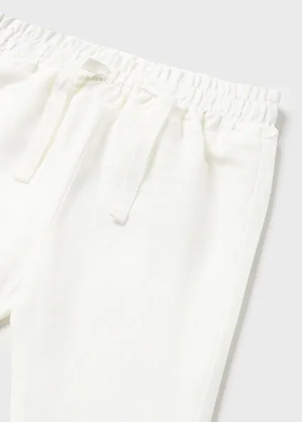 White Linen Long Trouser