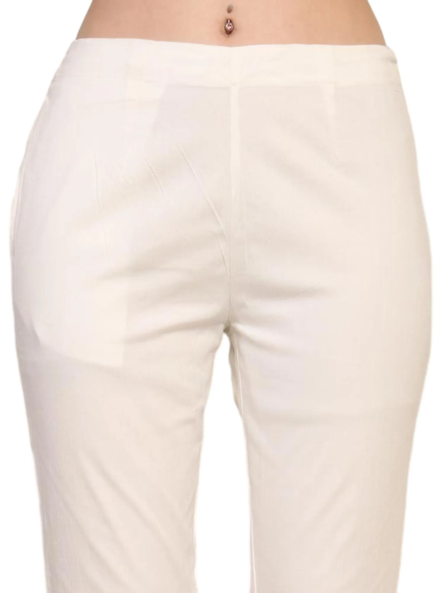 Women’s Linen Palazzo Pants – Effortless Style & Breathable Comfort | White