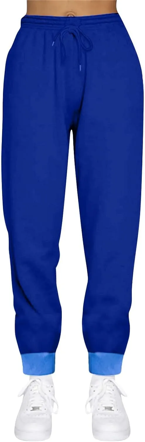 Womens Sweatpants Baggy Drawstring Plus Size Joggers Cinch Bottom Fleece Sweatpants Casual Athletic Joggers with Pockets