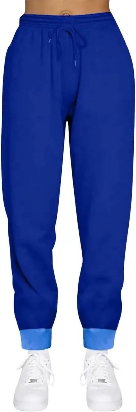 Womens Sweatpants Baggy Drawstring Plus Size Joggers Cinch Bottom Fleece Sweatpants Casual Athletic Joggers with Pockets