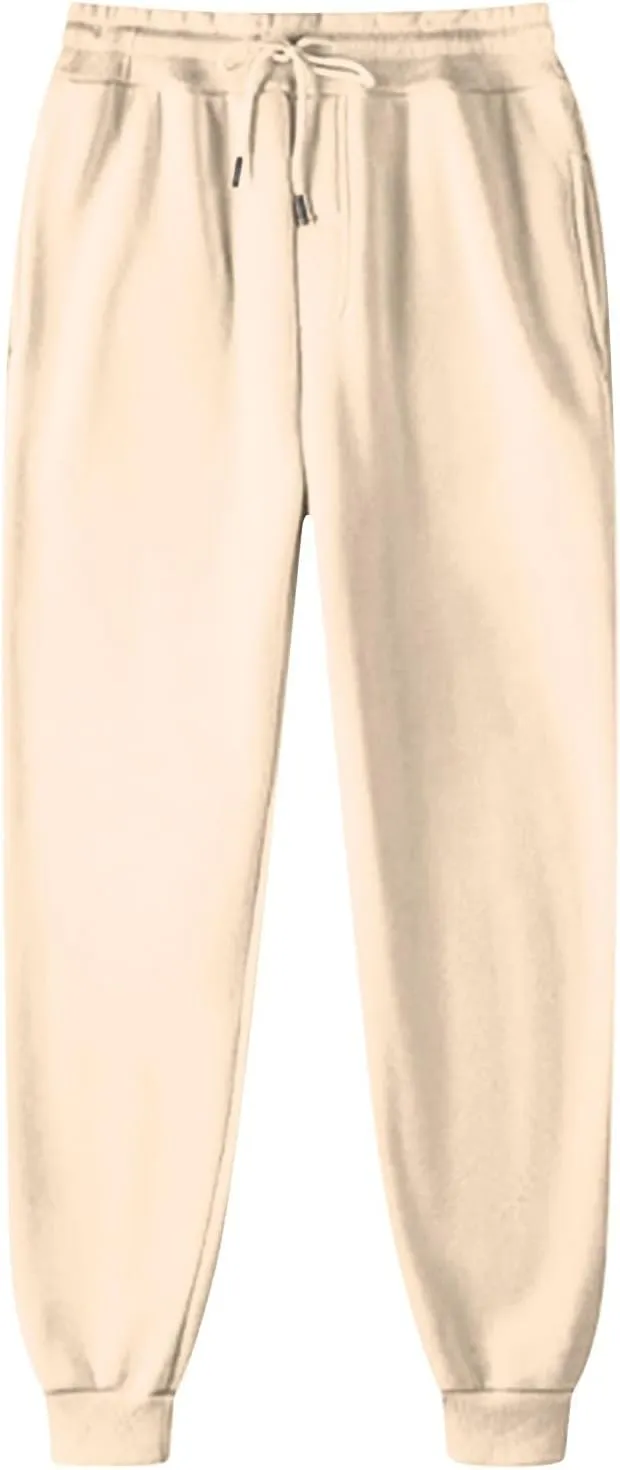Womens Sweatpants Baggy Drawstring Plus Size Joggers Cinch Bottom Fleece Sweatpants Casual Athletic Joggers with Pockets