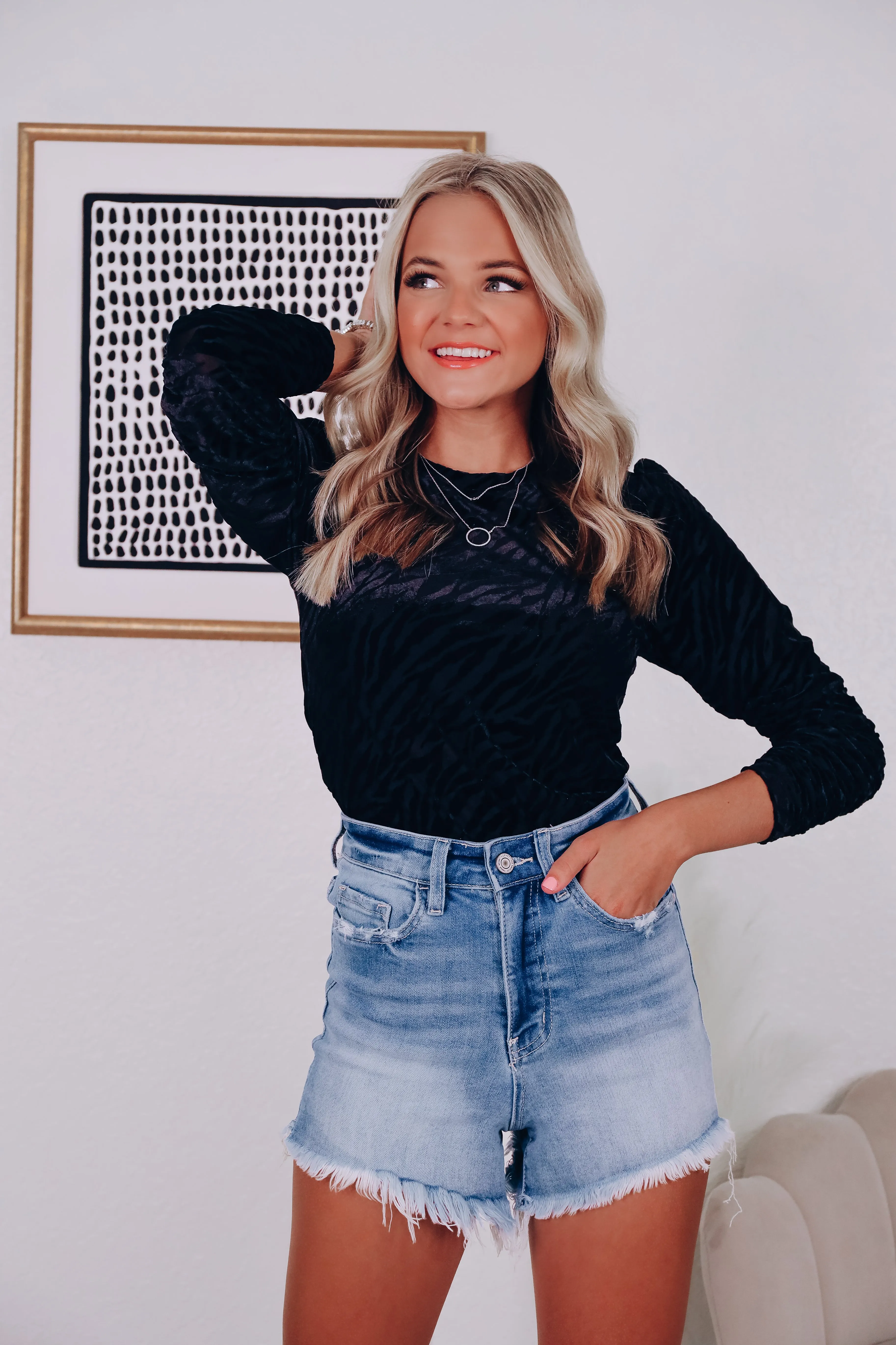 Zany Zebra Mesh Crop Top - Black