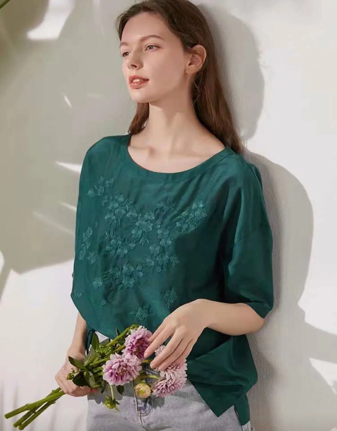 Zoey Embroidered Blouse