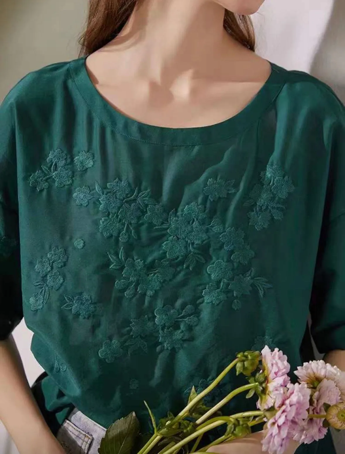 Zoey Embroidered Blouse